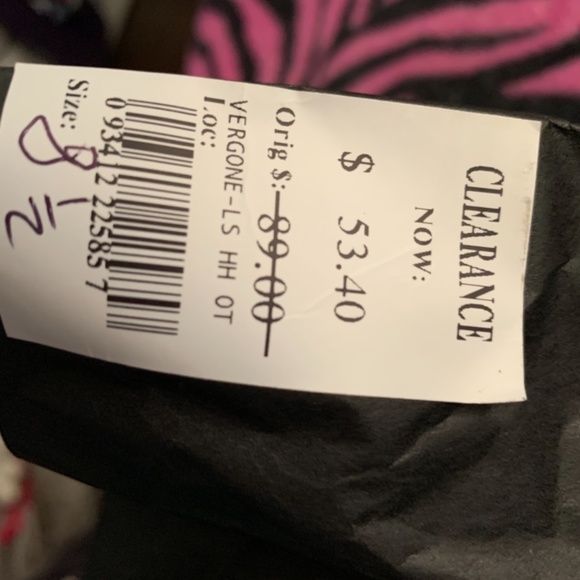 Vergone - Nina Black Statin Open Toe Heels - Picture 15 of 16